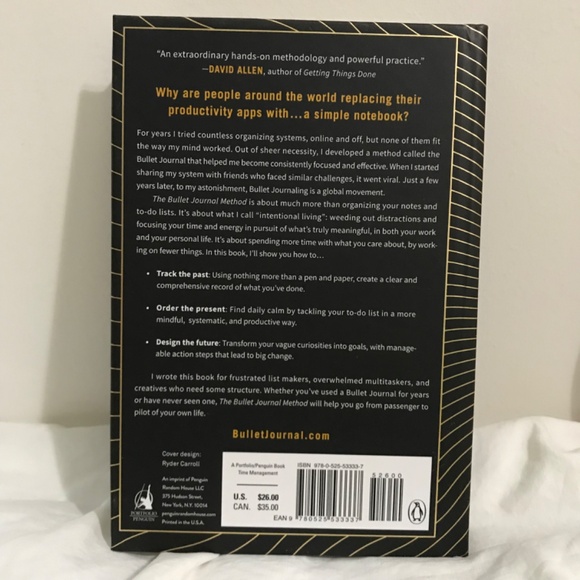 The Bullet Journal Method Hardcover Book by Ryder Carroll - Picture 2 of 2